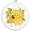 luca S Siuvinėjimo kryželiu rinkinys su lankeliu "The Lemon Juice" 12 x 12 cm SBC234
