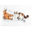 LetiStitch luca S Žiemos kačiukai 21x13 cm SLETIL8813