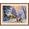 Merejka Siuvinėjimo kryželiu rinkinys "Carol of the Bells" 30x41 cm SK289