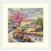 Merejka Kryželių siuvinėjimo rinkinys Pavasaris 11,5x11,5 cm SK268B