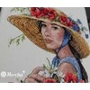Merejka Kryželių siuvinėjimo rinkinys "Gėlėta kepurėlė" 21x25 SK250