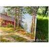 Merejka Kryželiu siuvinėjimo rinkinys „Raudona trobelė miške“ 30x39,5 SK254