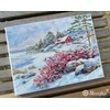 Merejka Siuvinėjimo kryželiu rinkinys "Ežero namas" 30x40 cm SK261