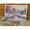 Merejka Kryželių siuvinėjimo rinkinys "Pirmasis sniegas" 20x29 cm SK240