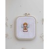 Nurge Pazarlama 12,5x14,5 cm kvadratinis lankelis (baltas) 230-11WHT