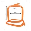 Nurge Pazarlama Nurge Kvadratiniai (Stačiakampiai) Plastikiniai Lankeliai 14.5*16.5 cm (oranžiniai) 170-12OR