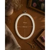 Nurge Pazarlama 15,4x19 cm Oval Flexi Hoop (balta) 230-8WHT