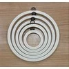 Nurge Pazarlama 17 cm apvalus lankelis (baltas) 230-3WHT