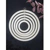 Nurge Pazarlama 20,5 cm apvalus Lankstus Lankelis (baltas) 230-4WHT