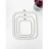 Nurge Pazarlama 23x25 cm kvadratinis lankelis (baltas) 230-13WHT
