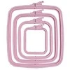 Nurge Pazarlama Nurge kvadratinis (stačiakampis) plastikinis lankelis 25x28 cm (rožinis) 170-14PI