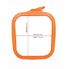 Nurge Pazarlama Nurge kvadratinis (stačiakampis) plastikinis siuvinėjimo ratas 25x28 cm (oranžinis) 170-14OR