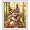 Riolis Kryželiu siuvinėjimo rinkinys. „Nutty Delight“ 15x18 cm SR2302