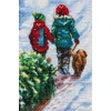 Dimensions Simplicity Creative Corp Siuvinėjimo kryželiu rinkinys. Kalėdinė tradicija kojinė 40,6 cm D70-08995