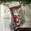 Dimensions Simplicity Creative Corp Kryželiu siuvinėjimo rinkinys Candy Cane Santa Stocking D08778