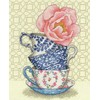DIMENSIONS Simplicity Creative Corp Kryželio siuvinėjimo rinkinys Rose Tea D70-35414
