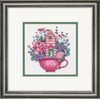Dimensions Simplicity Creative Corp Kryželiu siuvinėjimo rinkinys Teacup House D70-65232