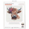Dimensions Simplicity Creative Corp Siuvinėjimo kryželiu rinkinys "Highland Cow" D70-35449