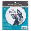 Dimensions Simplicity Creative Corp Skaičiuojamo kryžminio dygsnio rinkinys su bambuko lankeliu Ruff Life D72-76108