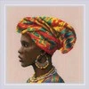 Riolis Kryželiu siuvinėjimo rinkinys "Nuostabios moterys. Afrika" 30x30 SR2164