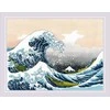 Riolis Kryželiu siuvinėjimo rinkinys „Didysis bangos ties Kanagava po K. Hokusai meno kūrinio“ 40x30 SR2186