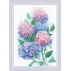 Riolis Kryželiu siuvinėjimo rinkinys Grakščios Hortenzijos 21x30 SR2139