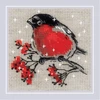 Riolis Kryželiu siuvinėjimo rinkinys Winter Guest 15x15 SR2132