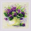 Riolis Rankdarbių rinkinys Žibutės vazonėlyje 22x22 SR2091