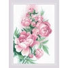 Riolis Kryželiu siuvinėjimo rinkinys „Lush Peonies“ 21x30 SR2138