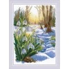 Riolis Siuvinėjimo kryželiu rinkinys "Artėja pavasaris" 21x30 cm SR2336