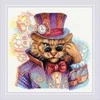 Riolis Kryželio dygsnio rinkinys "Steampunk katė" 20x20 cm SR2278