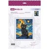 Riolis Kryželių siuvinėjimo rinkinys. „Žvaigždėtas katinas“ 15x18 cm SR2288