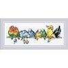 Riolis Siuvinėjimo kryželiu rinkinys "Papūgos" 40x15 cm SR2317