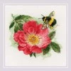 Riolis Kryželių siuvinėjimo rinkinys "Pūkuotas žiogelis" 15x15 SR2210