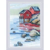 Riolis Siuvinėjimo kryželiu rinkinys "Prie ežero" 27x13 cm SR2328