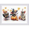 Riolis Kryželiu siuvinėjimo rinkinys Spooky Mouse Trio 30x21 SR2241