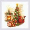 Riolis Kryželiu siuvinėjimo rinkinys Christmas Serenity 30x30 SR2265