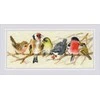 Riolis Kryželio siuvinėjimo rinkinys "Paukščiai ant šakos" 35x15 cm SR2250