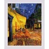 Riolis Kryželiu siuvinėjimo rinkinys „Naktinė kavinės terasa pagal V. Van Gogo paveikslą“ 40x50 SR2217