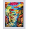 Riolis Siuvinėjimo kryželiu rinkinys "Spalvoti skėčiai" 30x40 cm SR2335