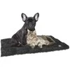 Croci Spa Furry juodas savaime šildantis kilimėlis 64x49cm