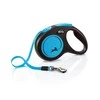 FLEXI New Neon Tape mėlynas pavadėlis S-5m iki 15kg