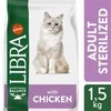 LIBRA CAT STERILIZED pašaras katėms su vištiena 1.5kg