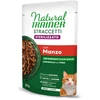 NATURAL TRAINER Straccetti CAT Sterilized konservas su jautiena 85g 12vnt (24)