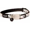 Rogz Reflecto antkaklis katei juodas su katėm 11mm 20-31cm