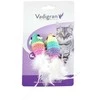 VADIGRAN Cat Toy spalvotos pelytės balta uodega 5cm 2vnt 2pak