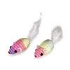 VADIGRAN Cat Toy spalvotos pelytės balta uodega 5cm 2vnt 2pak