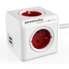 Allocacoc PowerCube Extended USB 1,5 m - raudona