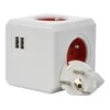Allocacoc PowerCube Extended USB 1,5 m - raudona