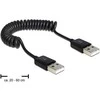 DELOCK Kabelis USB 2.0-A St/St Spiralkabel